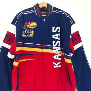 AUTHENTIC UNIVERSITY OF KANSAS NCAA BOMBER JACKET